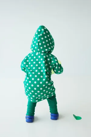 Grow With Me Hoodie | Green   Polka Dots