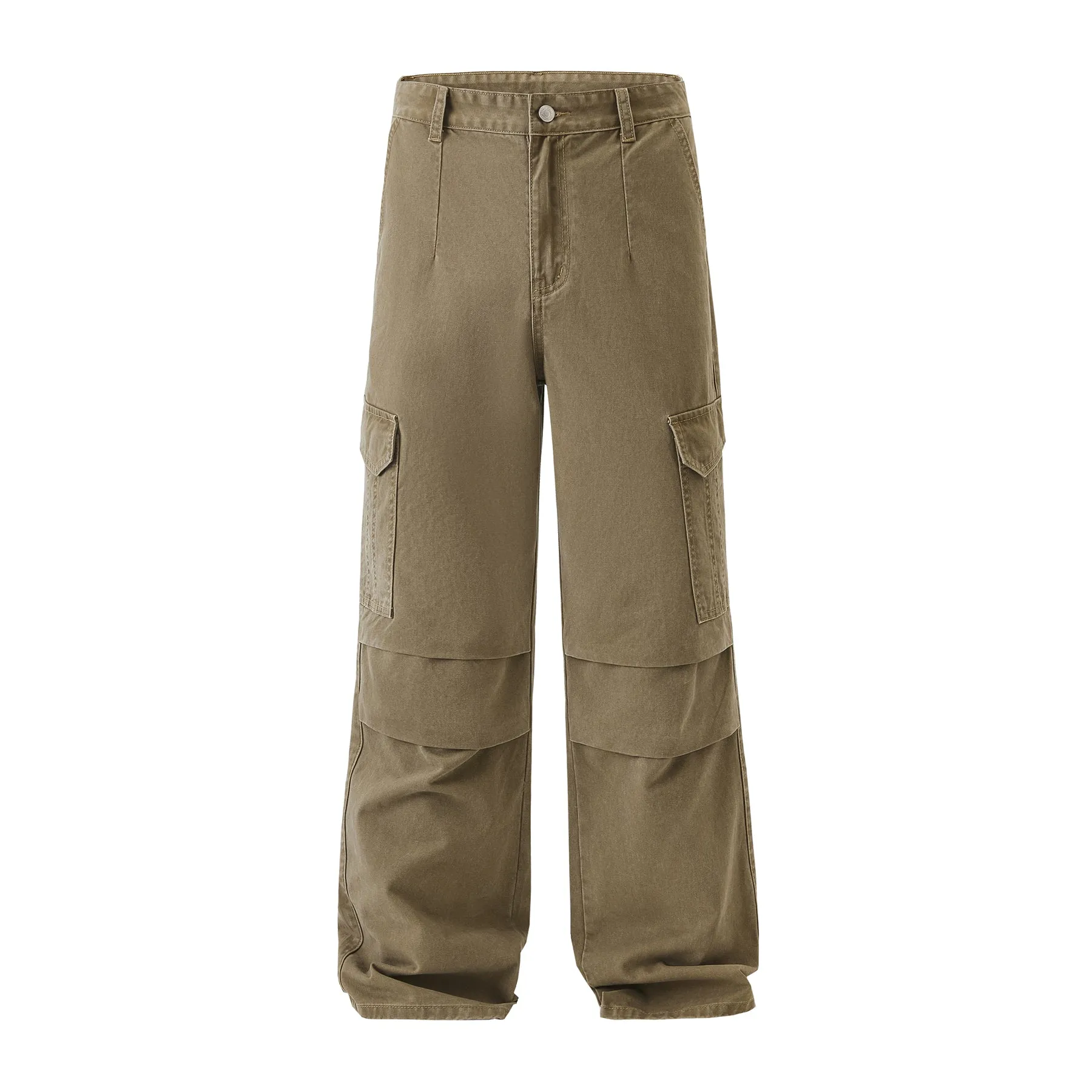 Guys Vintage Washed Baggy Parachute Pants