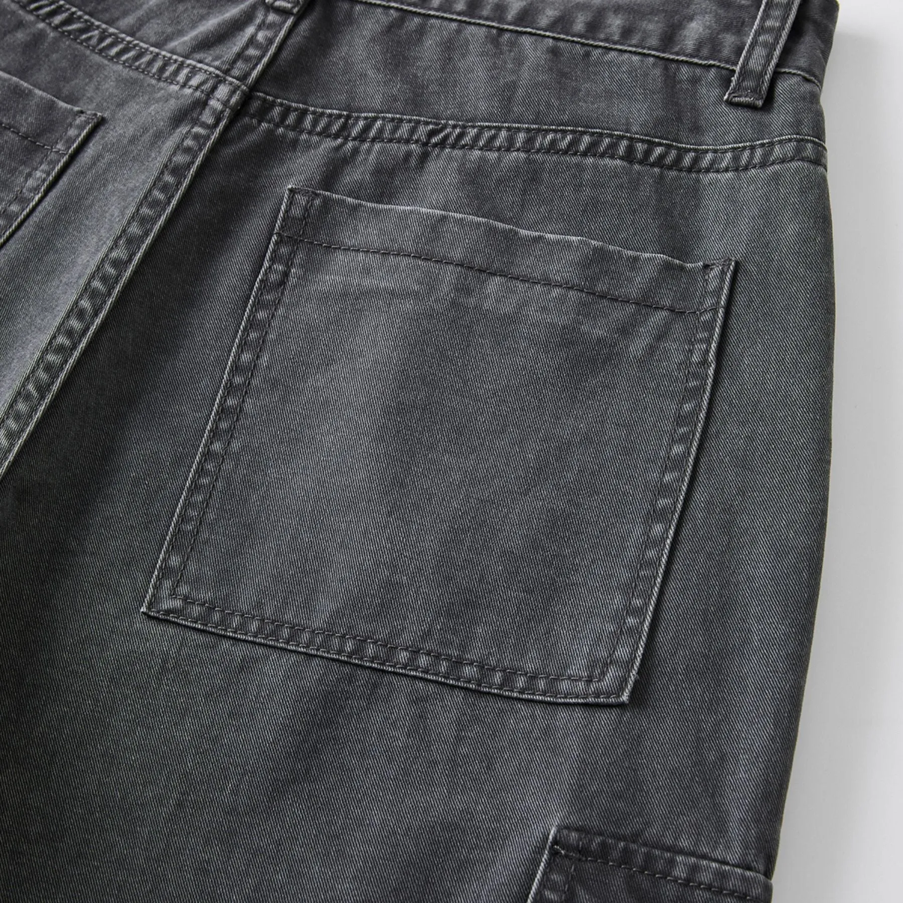Guys Vintage Washed Baggy Parachute Pants