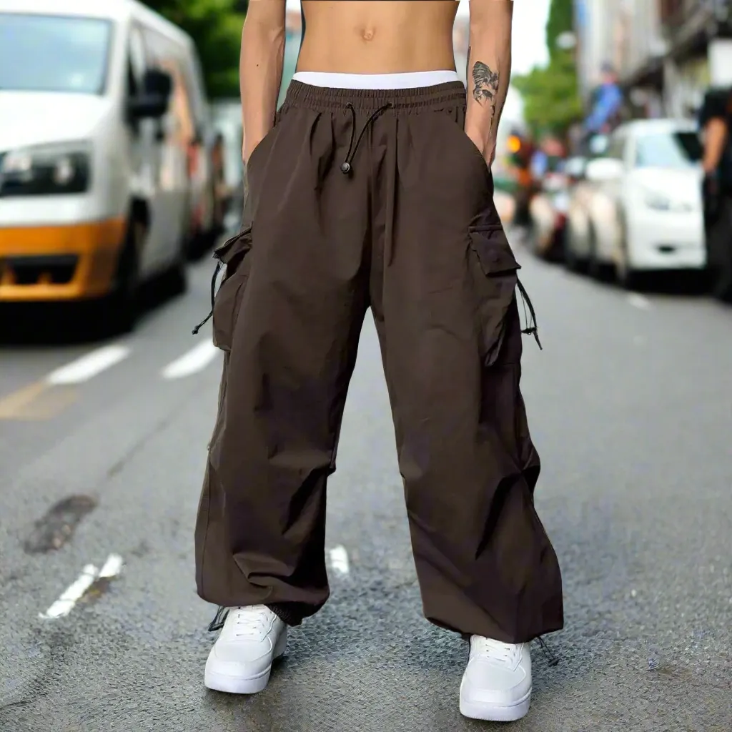 Harajuku Cargo Parachute Pants