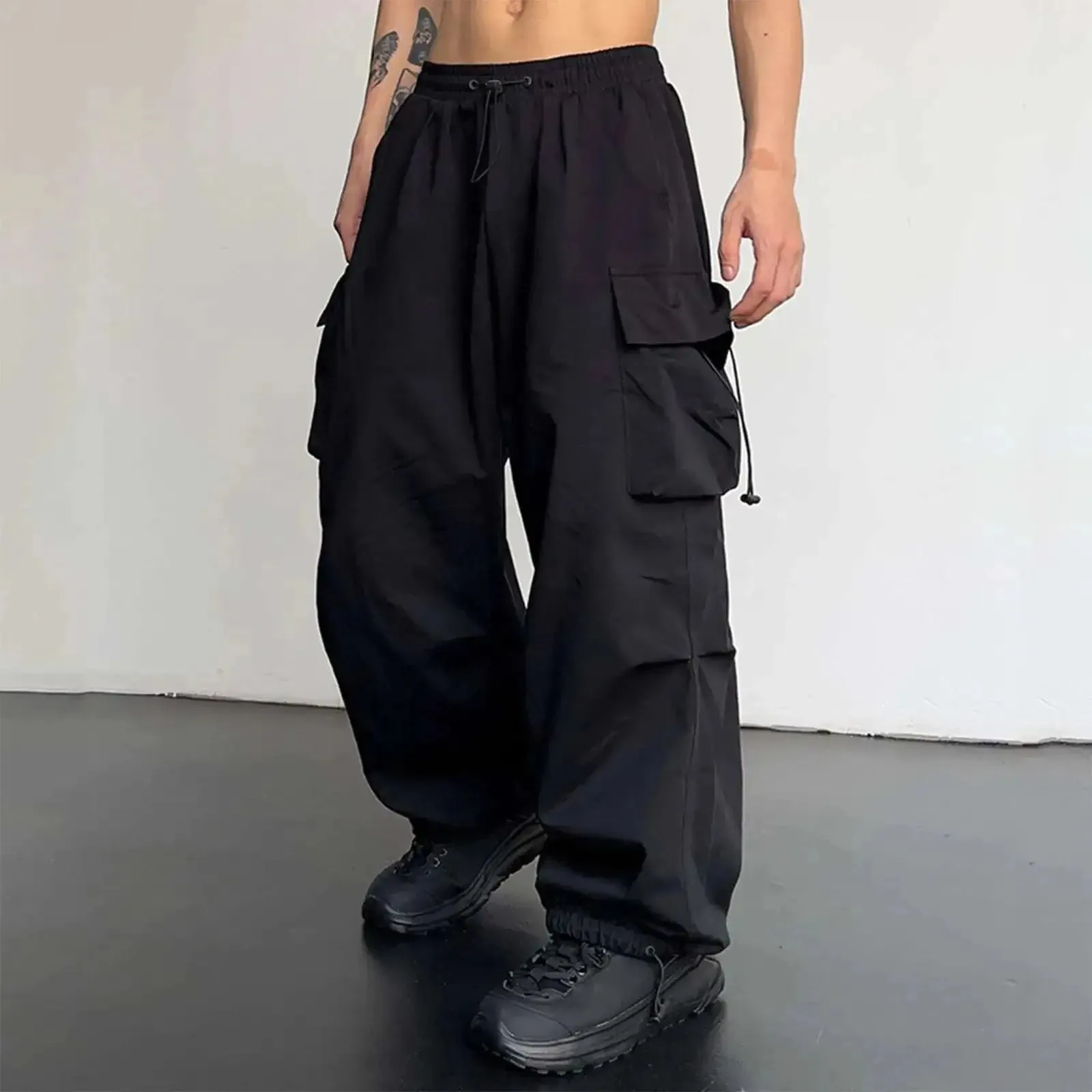 Harajuku Cargo Parachute Pants