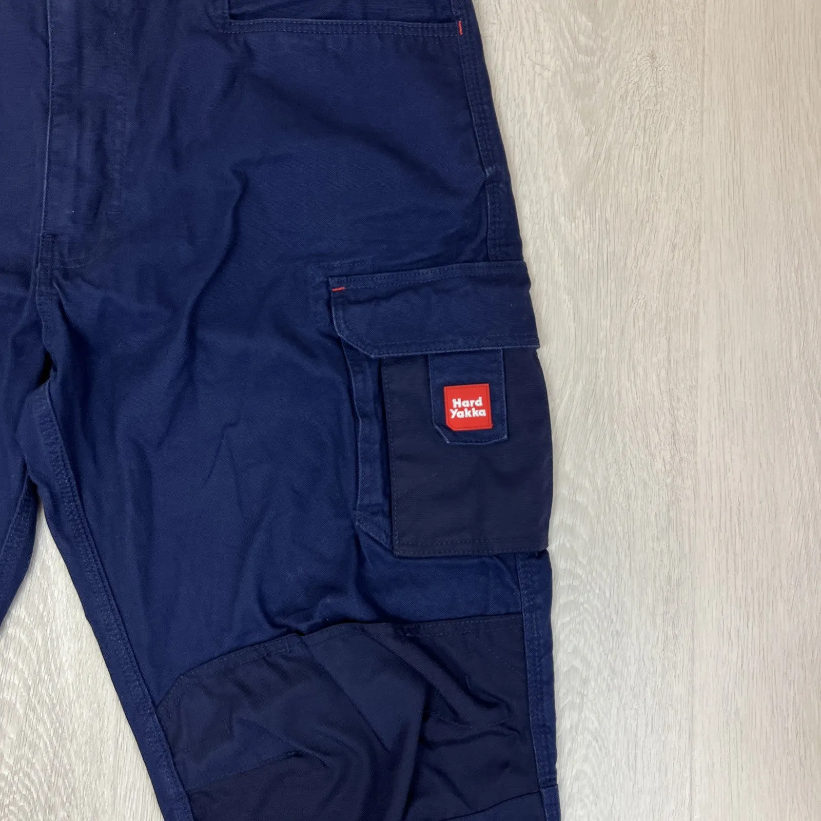 Hard Yakka Mens Navy Blue Work Pants Cargo Pants Size 40