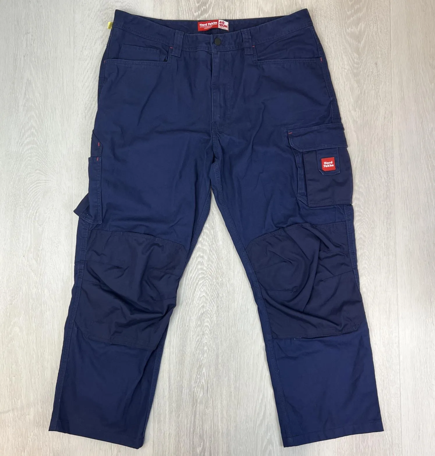 Hard Yakka Mens Navy Blue Work Pants Cargo Pants Size 40
