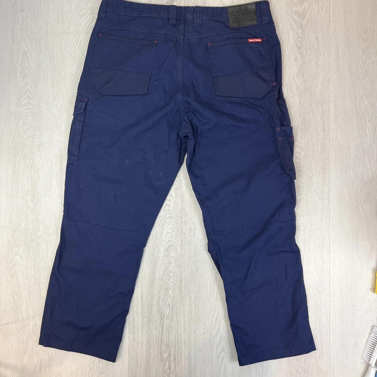 Hard Yakka Mens Navy Blue Work Pants Cargo Pants Size 40