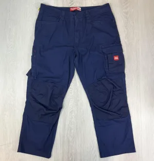 Hard Yakka Mens Navy Blue Work Pants Cargo Pants Size 40