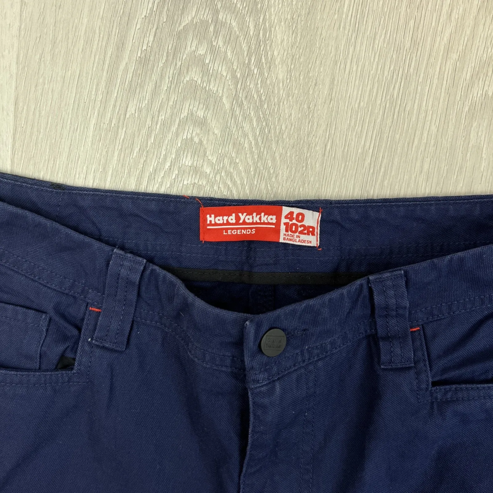 Hard Yakka Mens Navy Blue Work Pants Cargo Pants Size 40