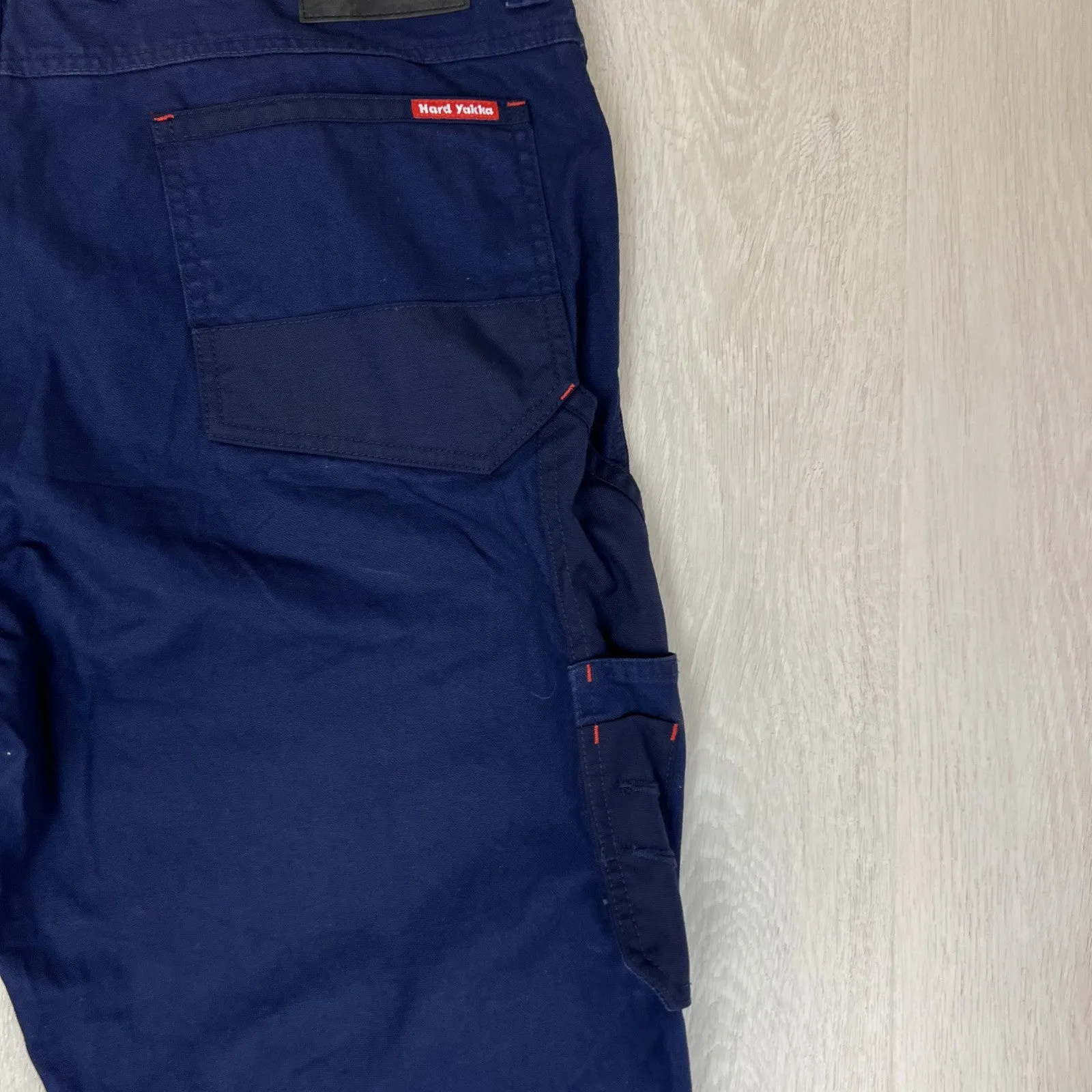 Hard Yakka Mens Navy Blue Work Pants Cargo Pants Size 40