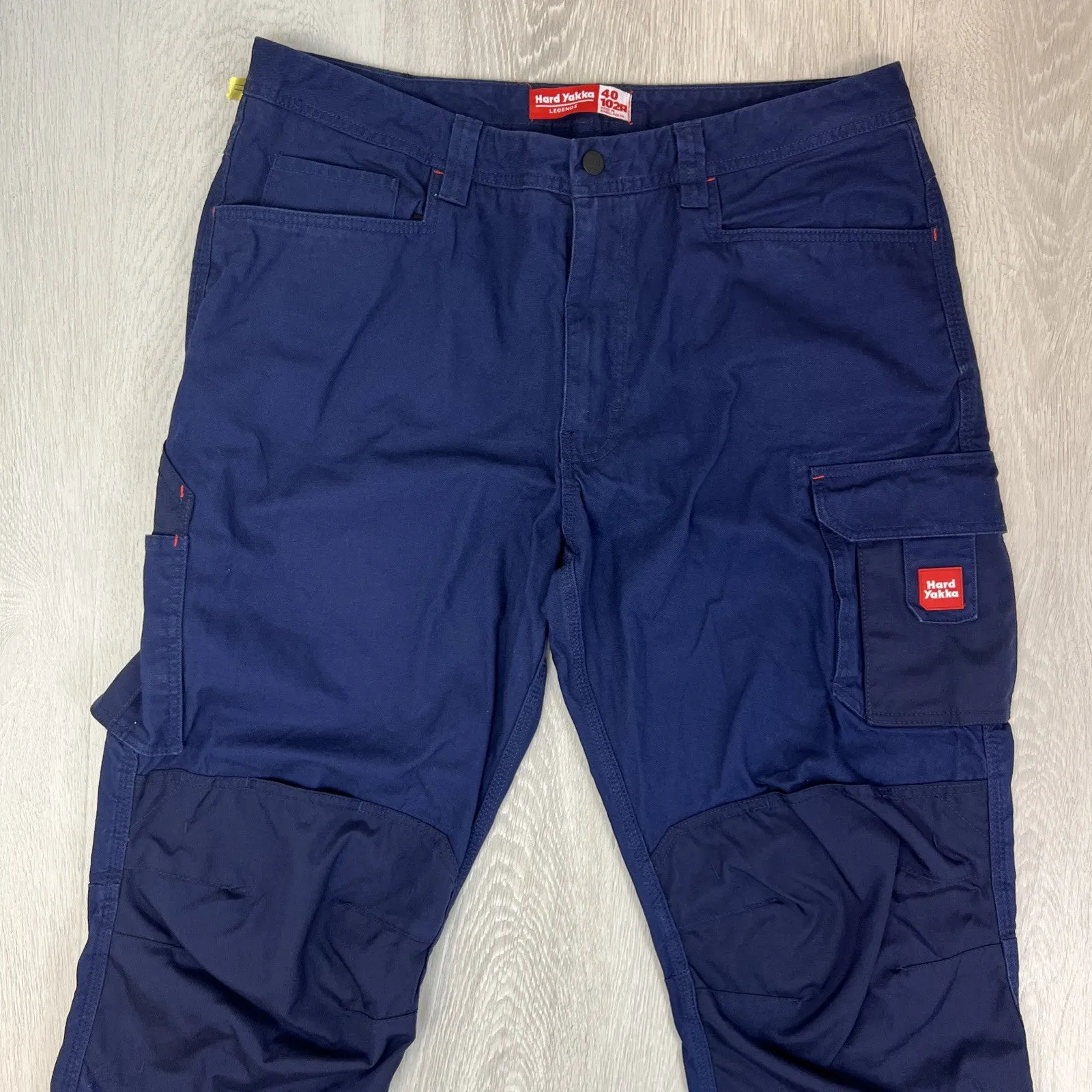 Hard Yakka Mens Navy Blue Work Pants Cargo Pants Size 40
