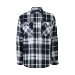 Hard Yakka Size M Black Mist Check Long Sleeve Flannel Shirt