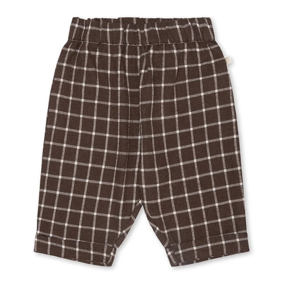 Hektor pants - Dark brown melange