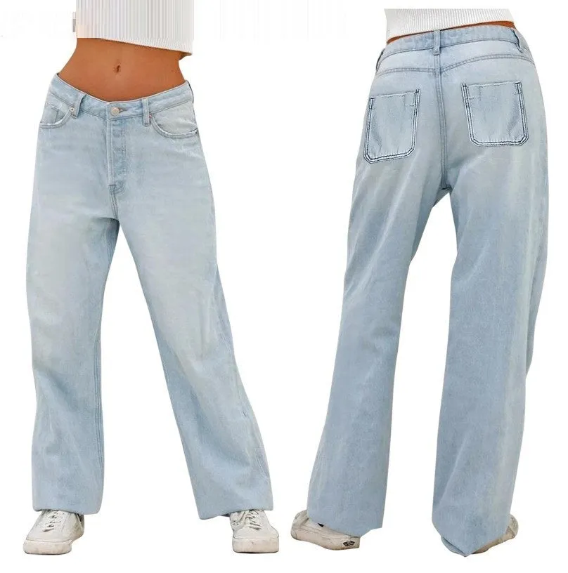 High Waist Baggy Jeans