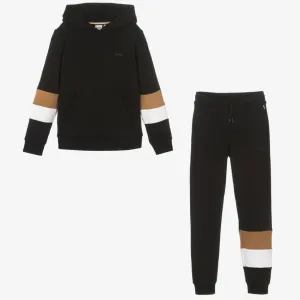 HUGO BOSS - Zip Hoodie  Tracksuit  -  Black