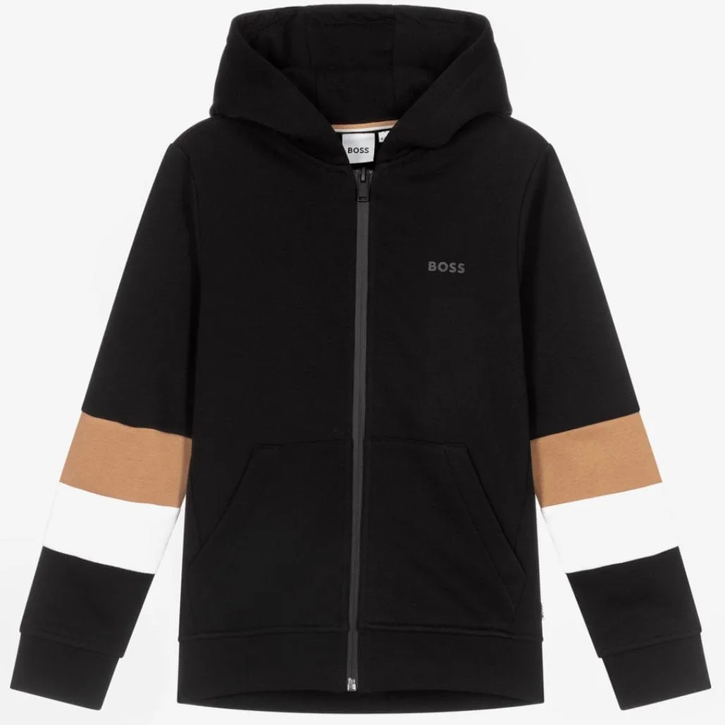 HUGO BOSS - Zip Hoodie  Tracksuit  -  Black
