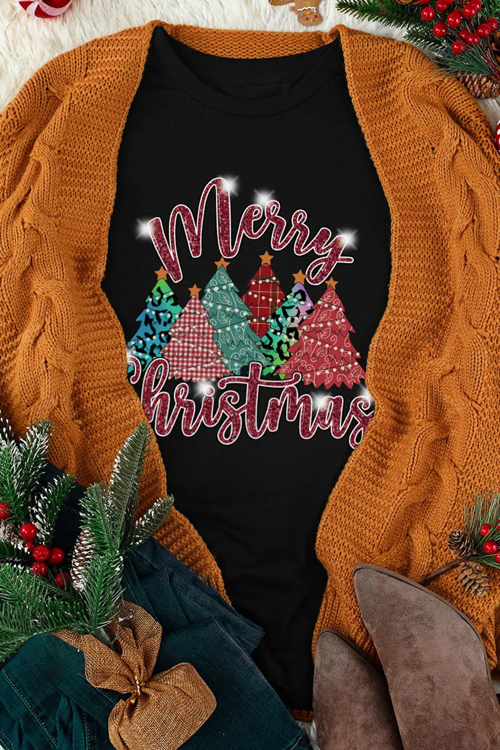 I'm Freaking Merry And Bright Graphic T Shirt