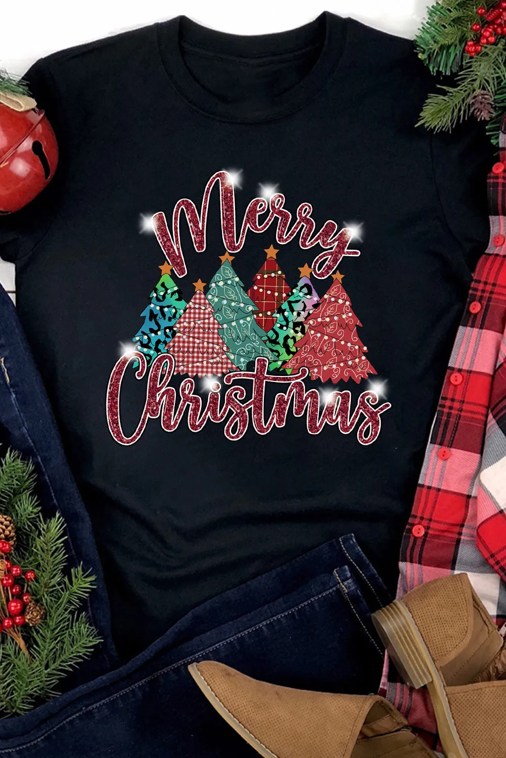 I'm Freaking Merry And Bright Graphic T Shirt