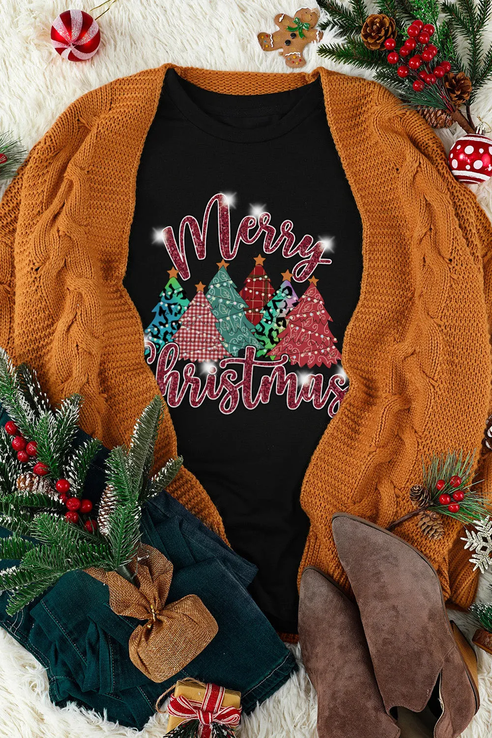 I'm Freaking Merry And Bright Graphic T Shirt