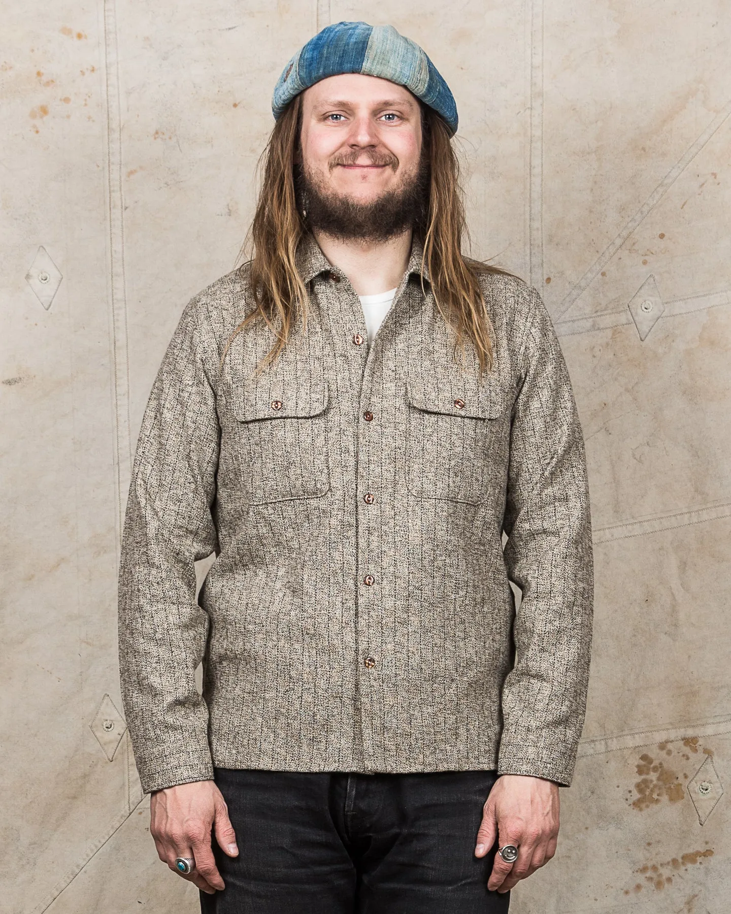 Indigofera Webster Shirt Low Twist Stripe