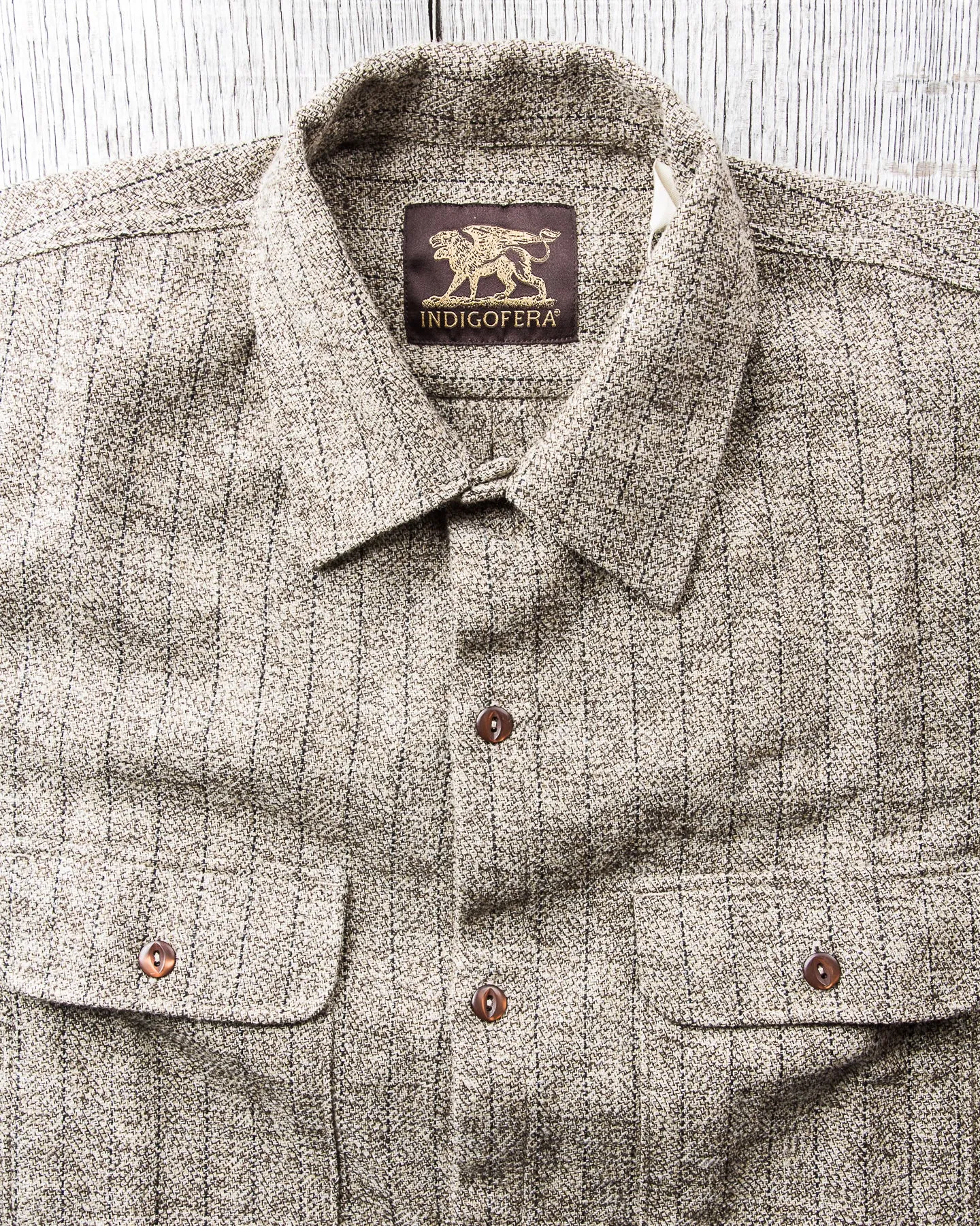 Indigofera Webster Shirt Low Twist Stripe