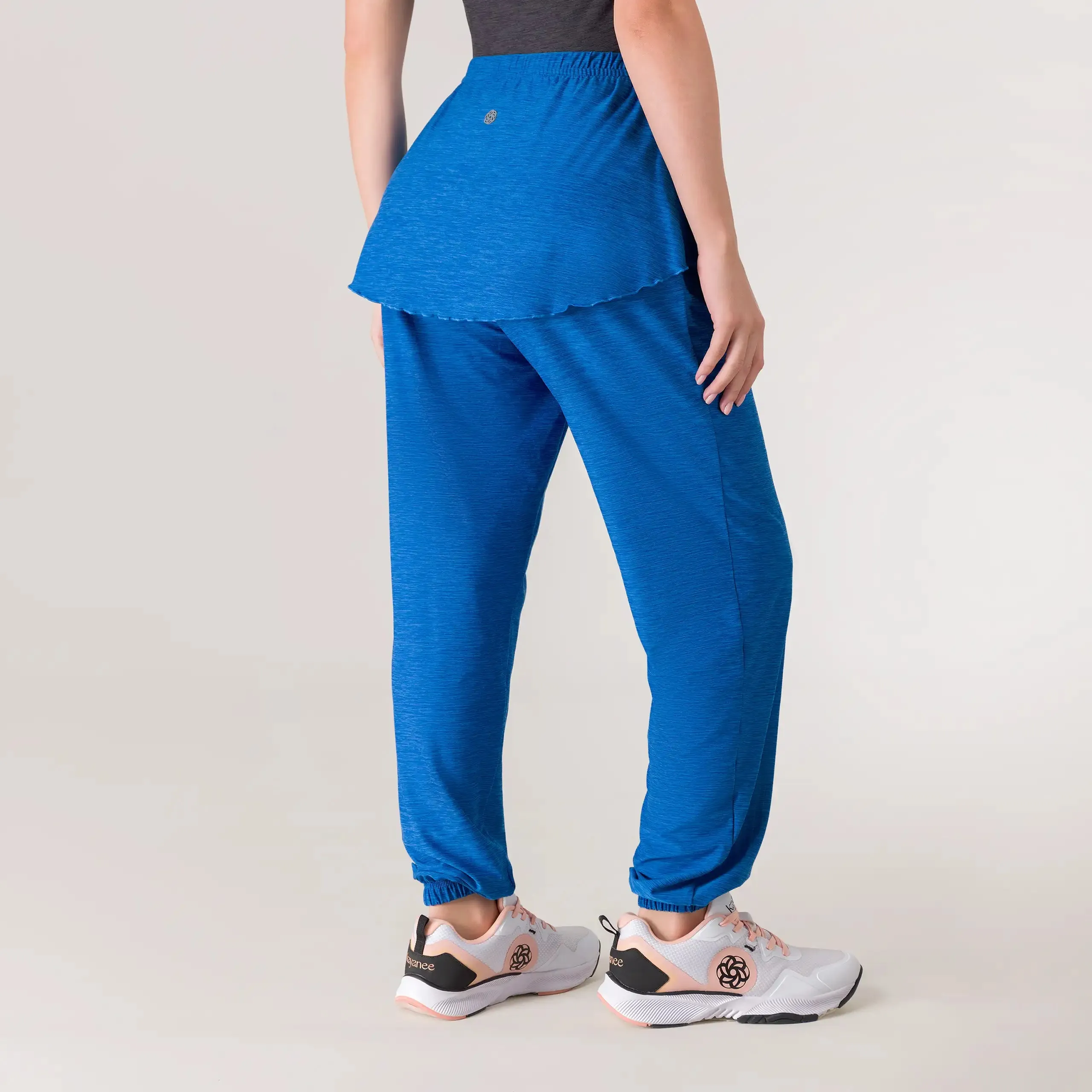 Inner Beat Dance Pants with Skirt - KDF BLUE