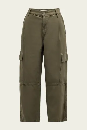 Jericho Cropped Cargo Pants in Fatigue