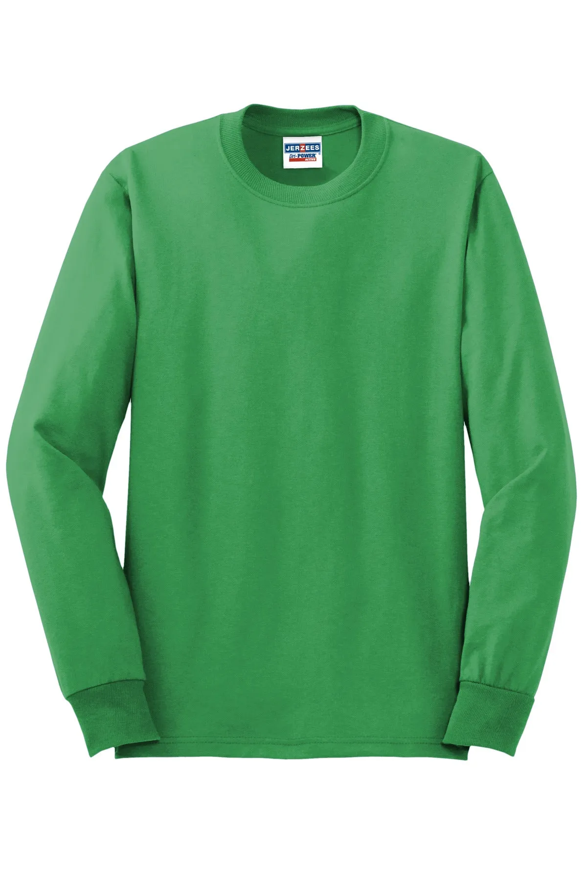Jerzees Dri-Power 50/50 Cotton/Poly Long Sleeve T-Shirt.  29LS Kelly