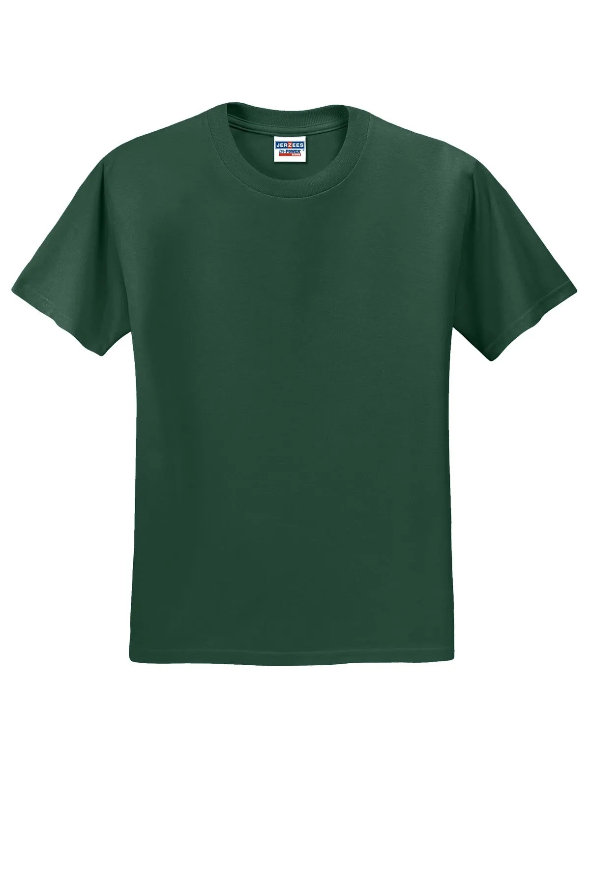 Jerzees  Dri-Power 50/50 Cotton/Poly T-Shirt.  29M Forest Green