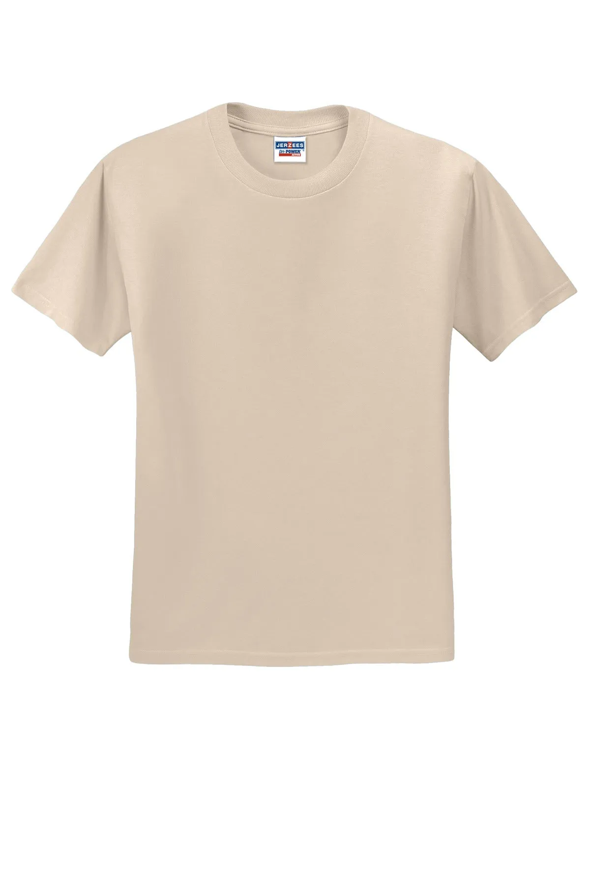 Jerzees  Dri-Power 50/50 Cotton/Poly T-Shirt.  29M Sandstone