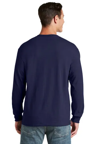 Jerzees Unisex long sleeve T Shirt in Navy