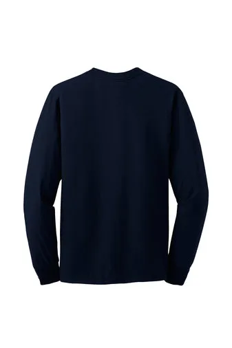 Jerzees Unisex long sleeve T Shirt in Navy
