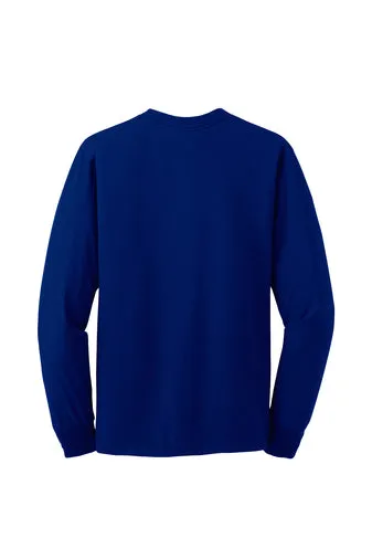 Jerzees Unisex long sleeve T Shirt in Royal Blue