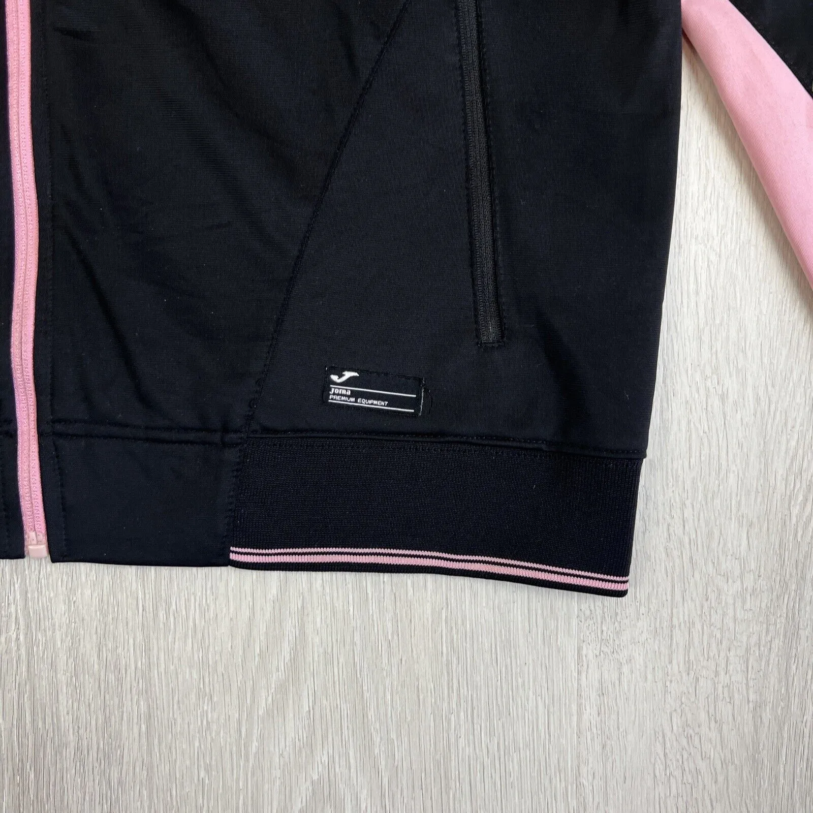 JOMA Mens Black Full ZIp U.S Citta Palermo Football Tracksuit Jacket Size XL