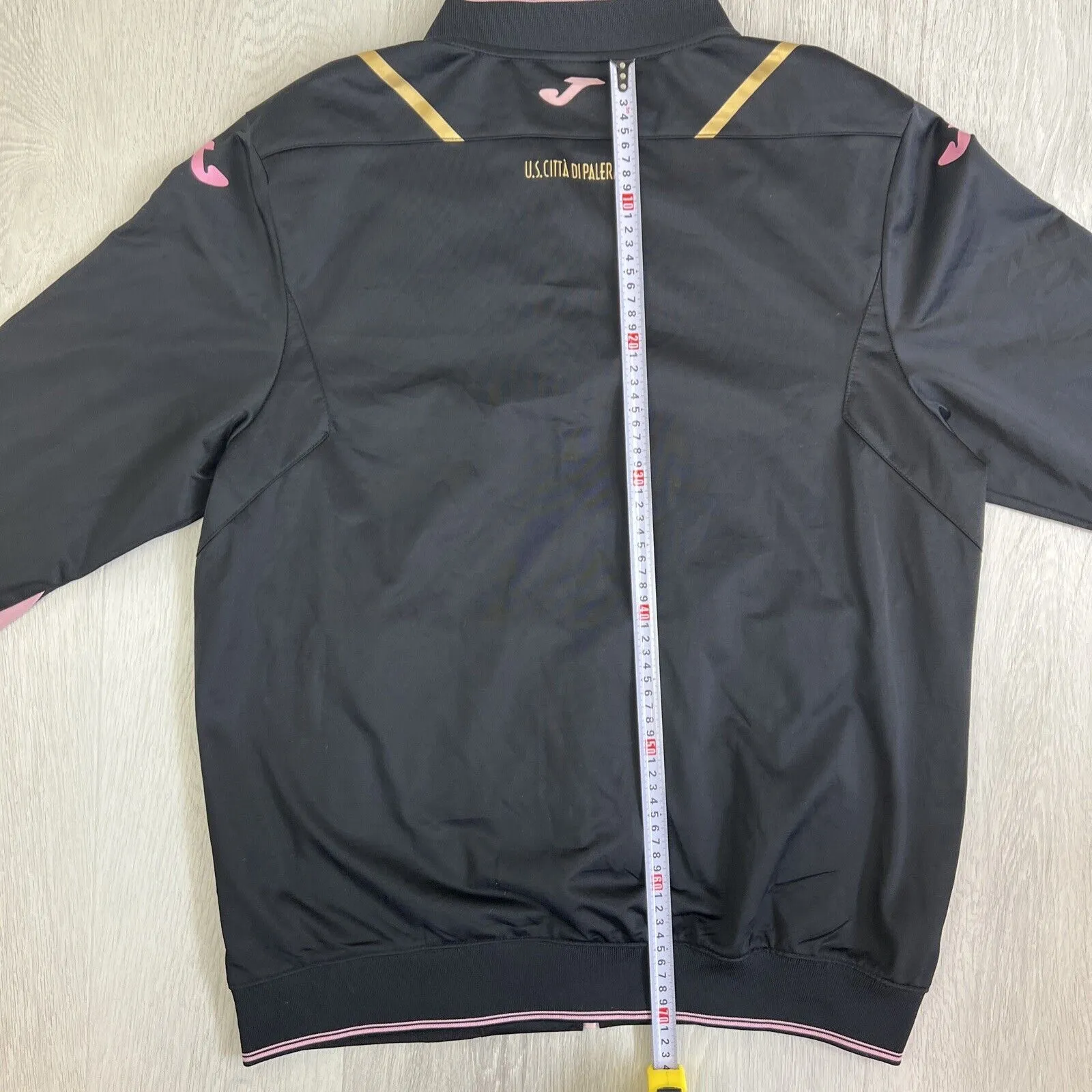 JOMA Mens Black Full ZIp U.S Citta Palermo Football Tracksuit Jacket Size XL