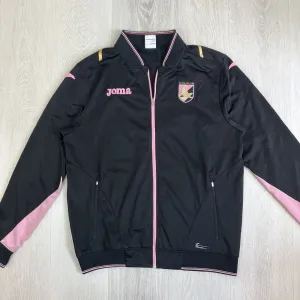 JOMA Mens Black Full ZIp U.S Citta Palermo Football Tracksuit Jacket Size XL
