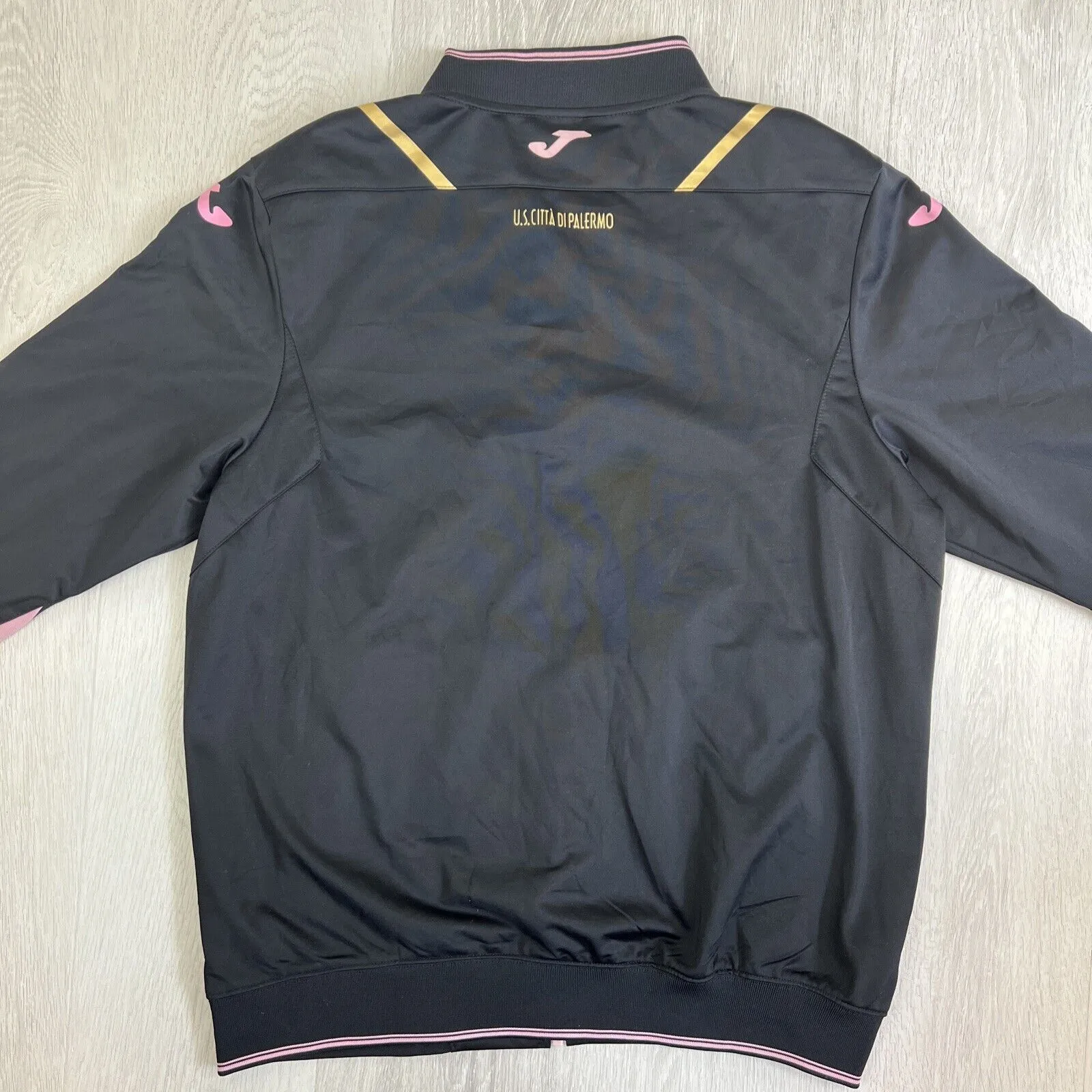 JOMA Mens Black Full ZIp U.S Citta Palermo Football Tracksuit Jacket Size XL