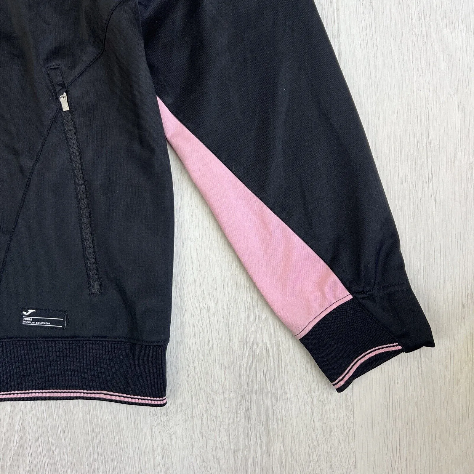 JOMA Mens Black Full ZIp U.S Citta Palermo Football Tracksuit Jacket Size XL