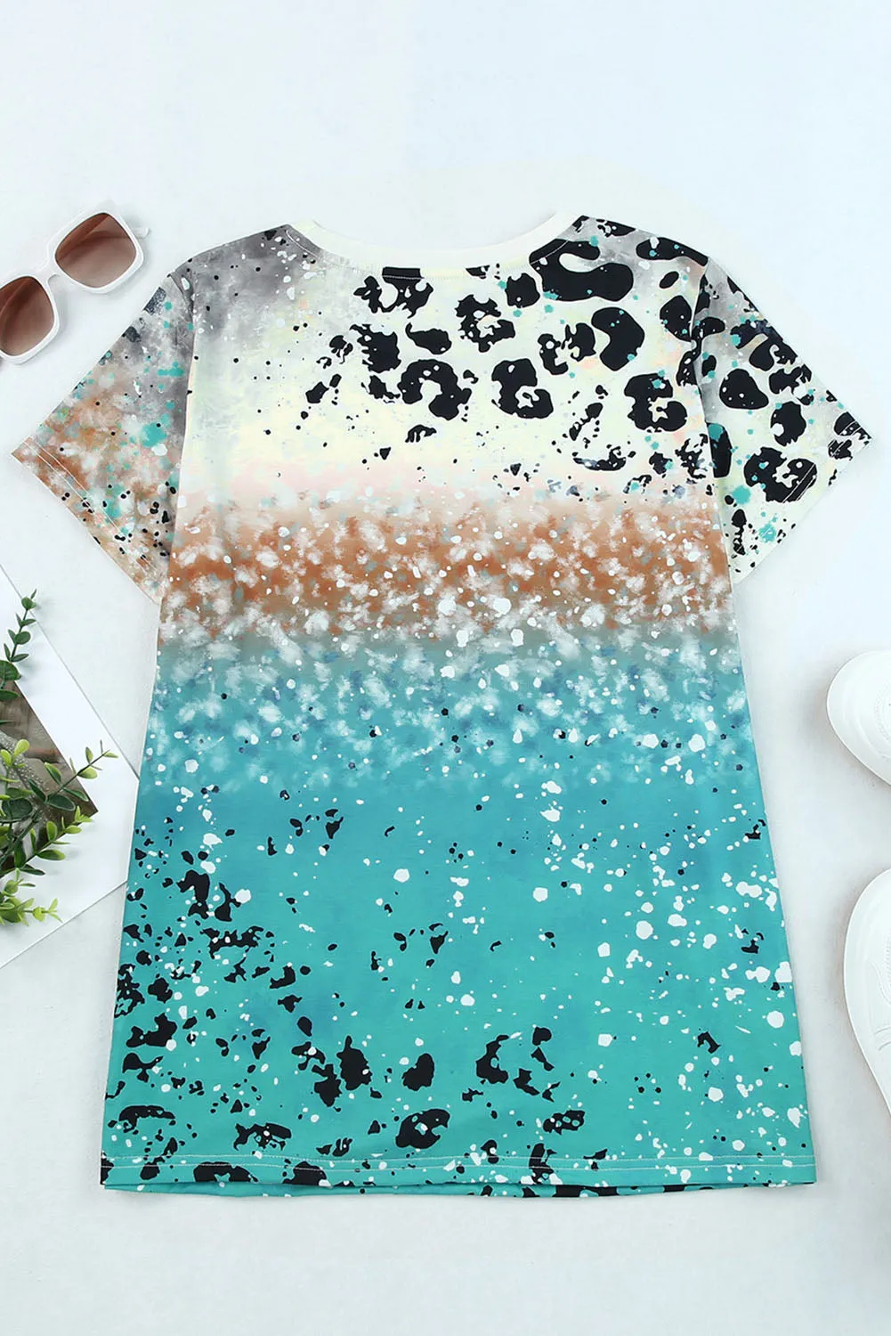 just PRAY Western Fashion Mix Print T Shirt