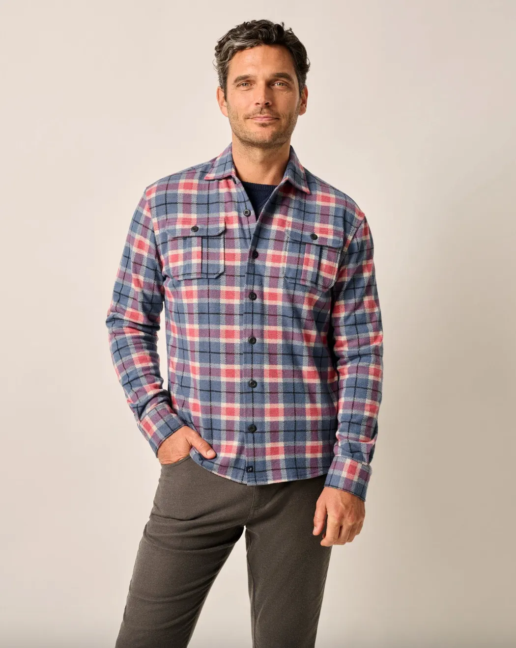 Kaden Lodge Shirt-Blue