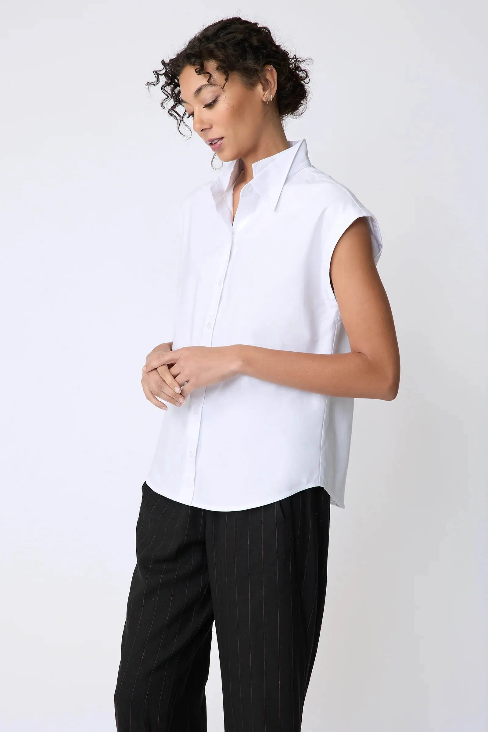 Kal Rieman Candace DC Shirt in White