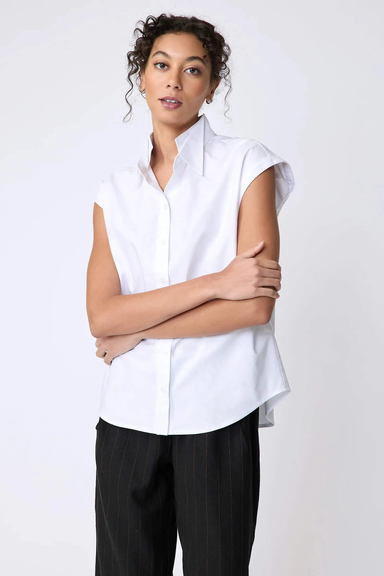 Kal Rieman Candace DC Shirt in White