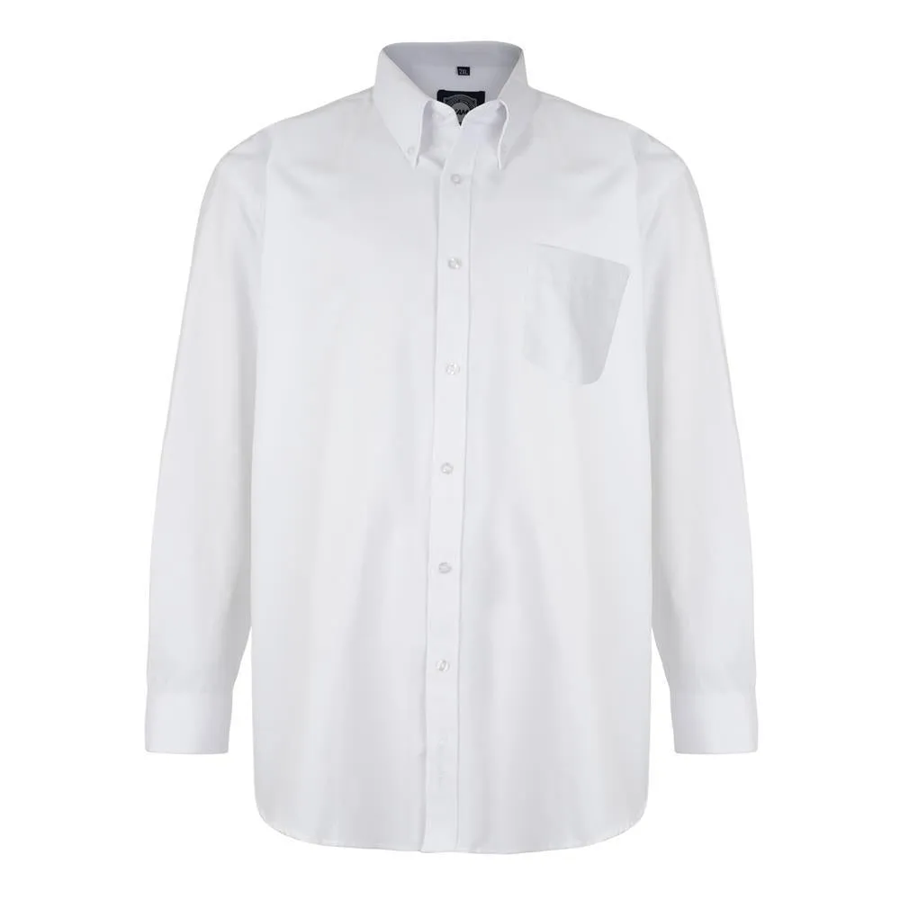 KAM Men's Plus Size L/S Oxford Shirt (664A) Size 2XL-8XL  5 Colours