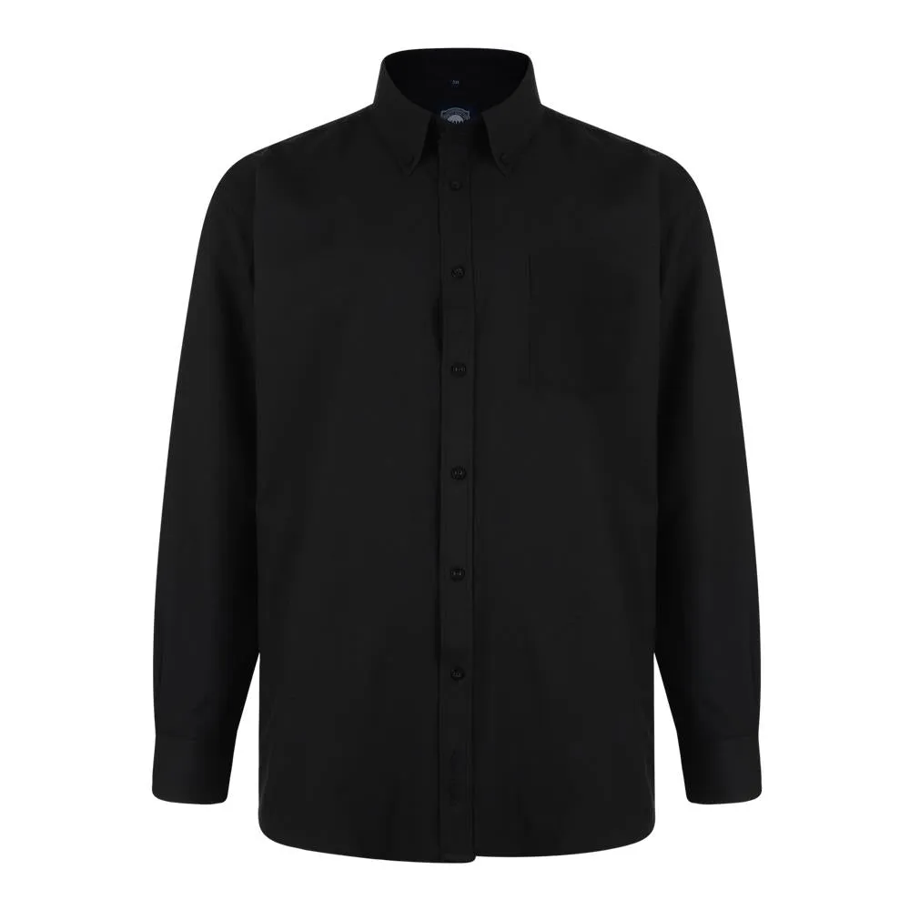 KAM Men's Plus Size L/S Oxford Shirt (664A) Size 2XL-8XL  5 Colours