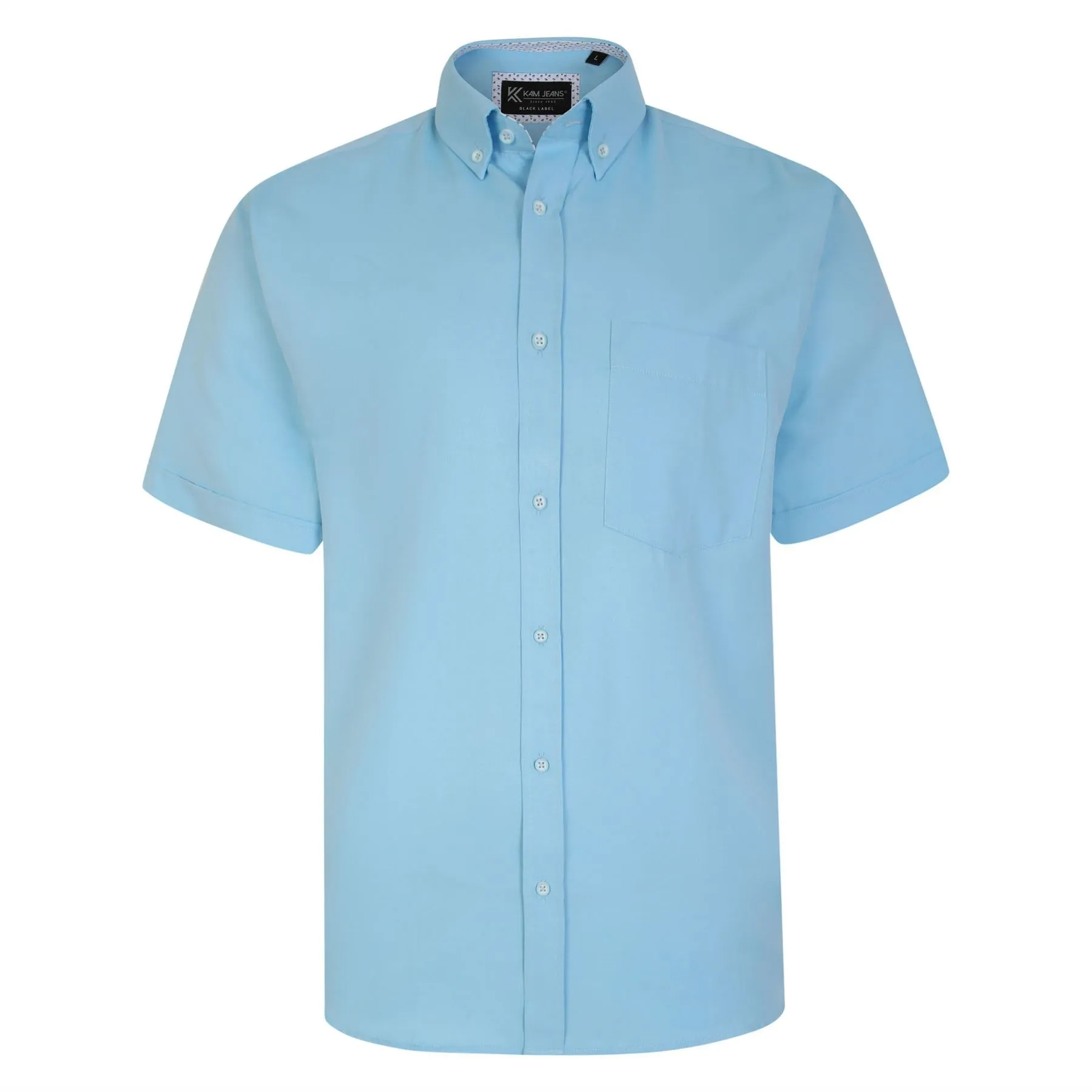 KAM Premium Oxford Short Sleeve Shirt For Men in 7 Colours, 2XL-8XL