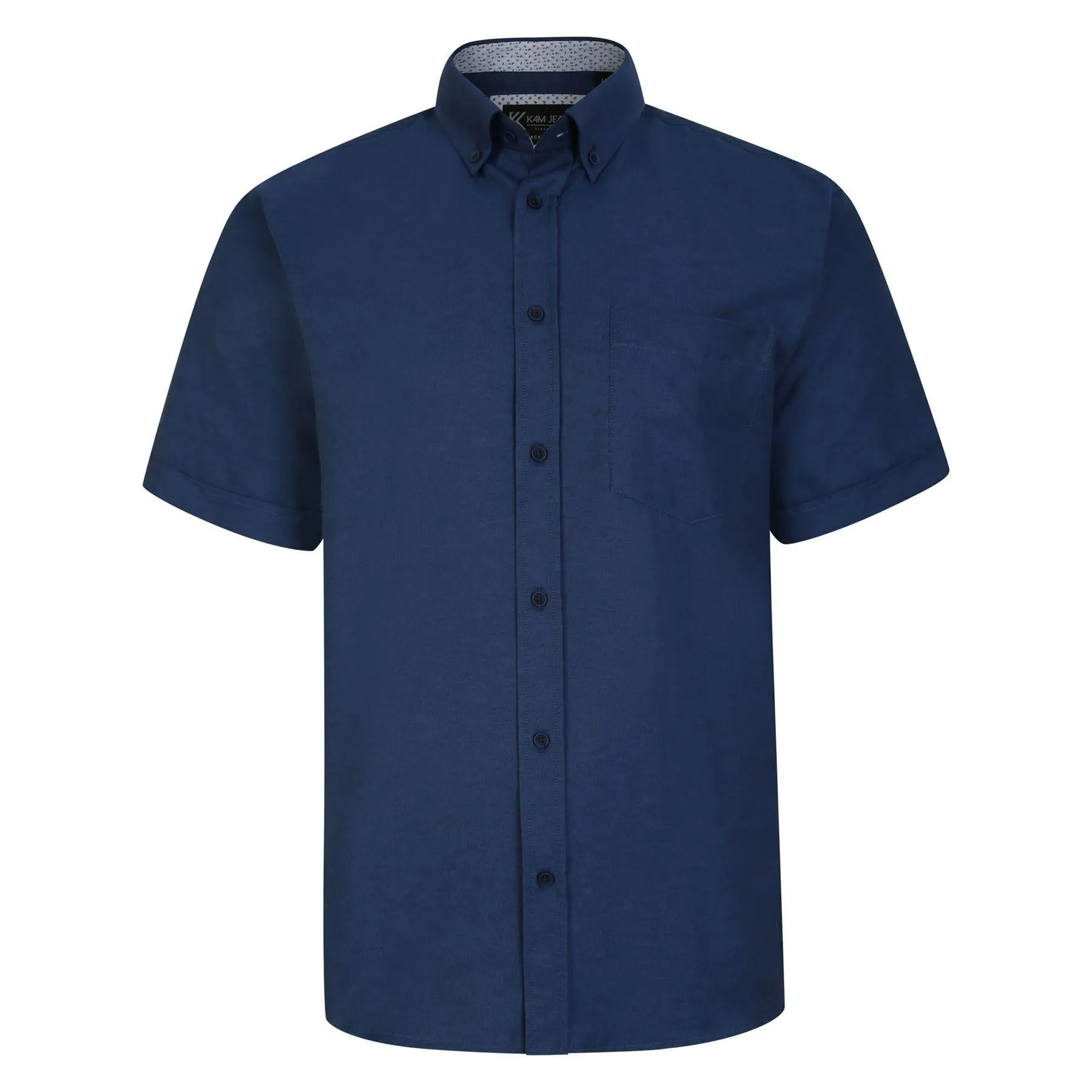 KAM Premium Oxford Short Sleeve Shirt For Men in 7 Colours, 2XL-8XL