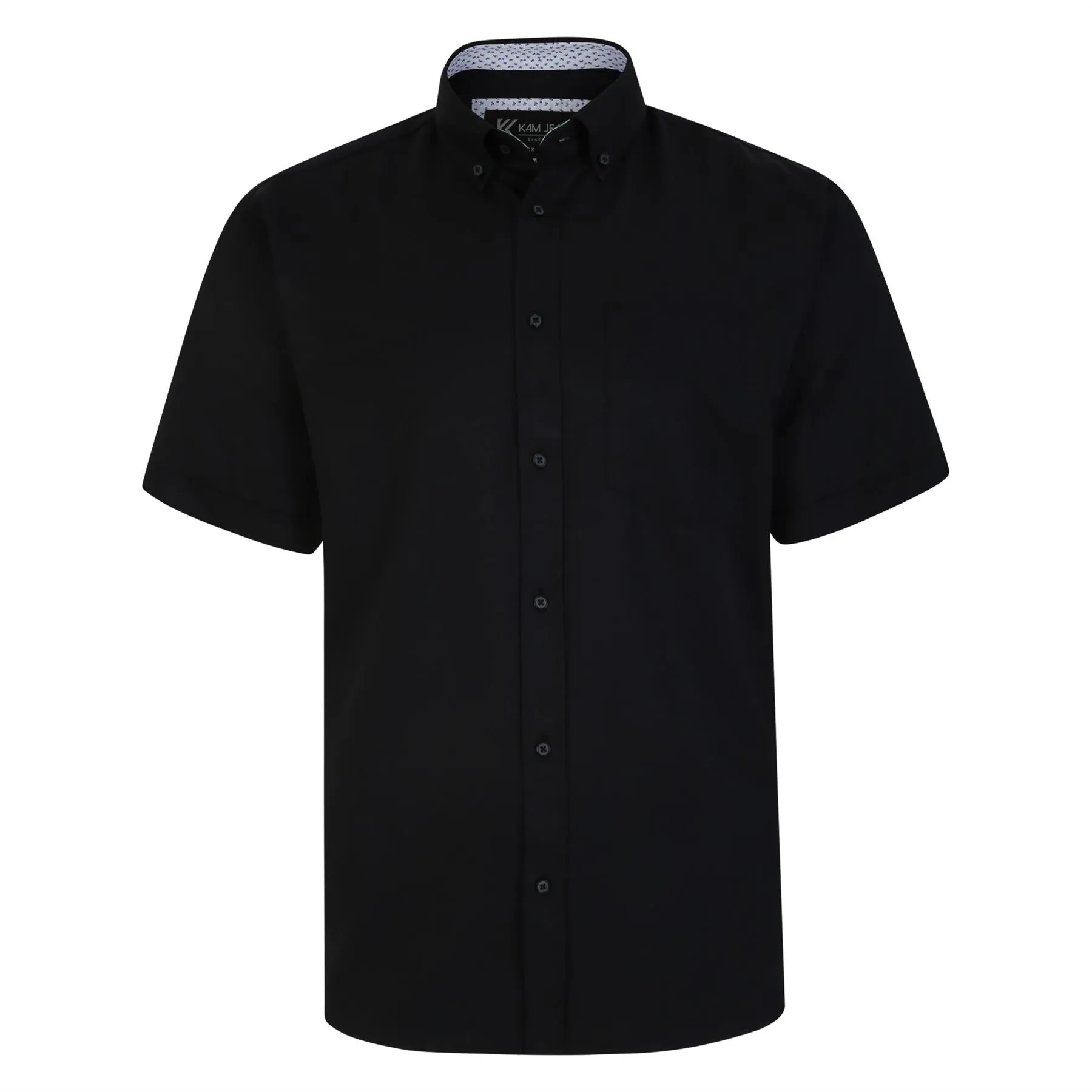 KAM Premium Oxford Short Sleeve Shirt For Men in 7 Colours, 2XL-8XL