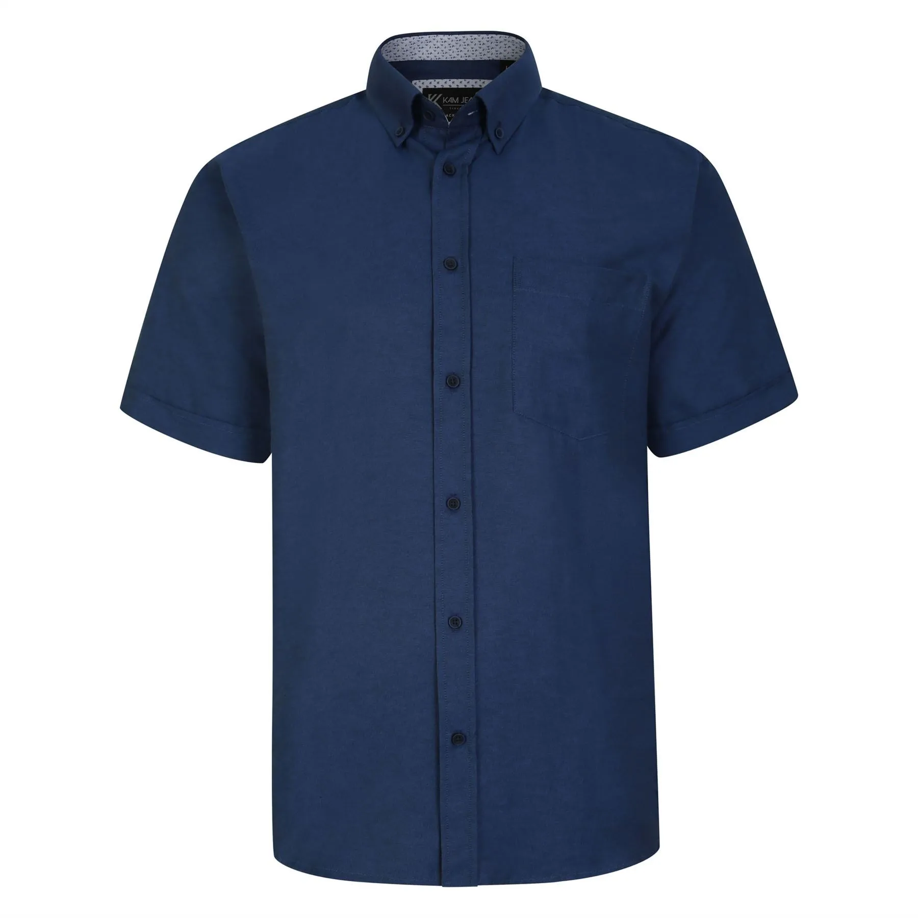 KAM Premium Oxford Short Sleeve Shirt For Men in 7 Colours, 2XL-8XL