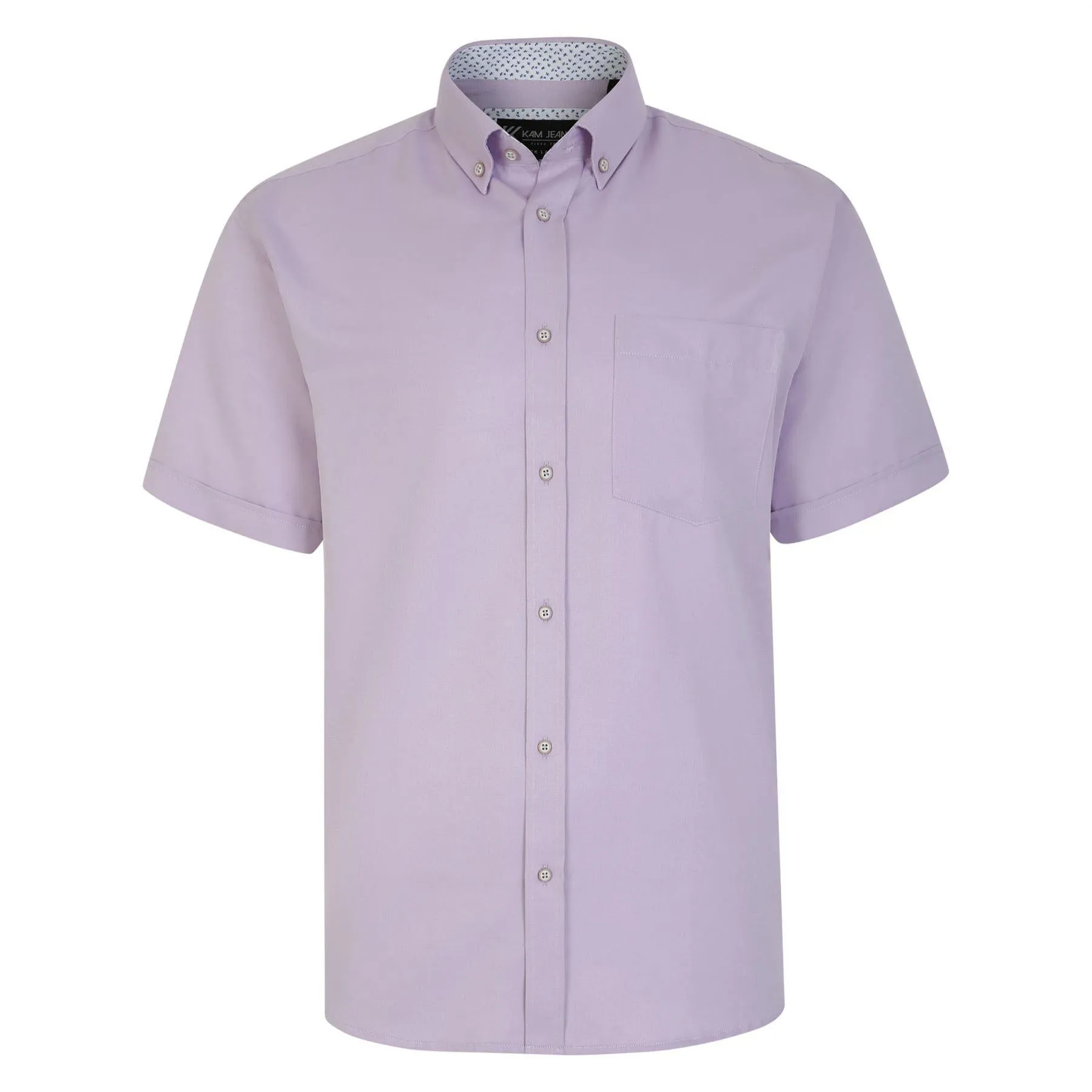KAM Premium Oxford Short Sleeve Shirt For Men in 7 Colours, 2XL-8XL