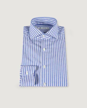 Katoen Linnen Shirt - Donkerblauw