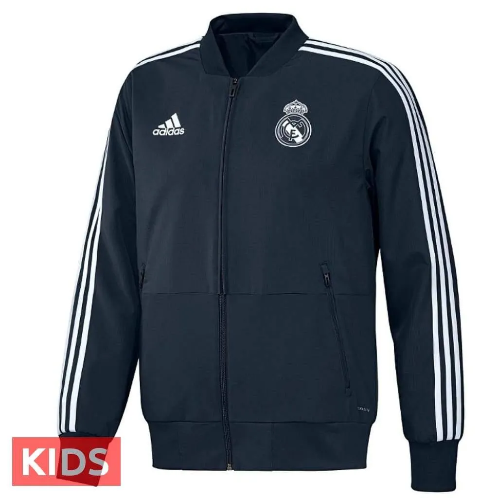 Kids - Real Madrid presentation Soccer tracksuit 2018/19 - Adidas