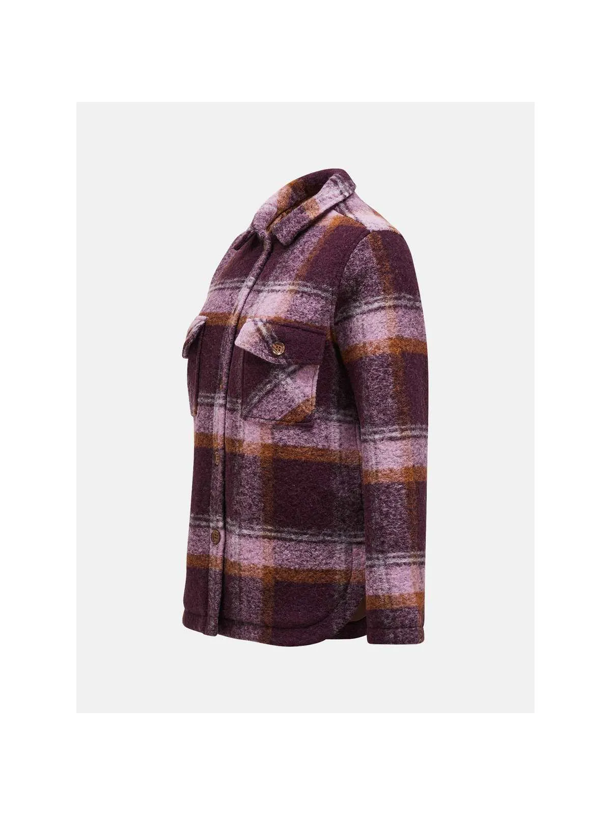 Kurtka Peak Performance W Kelly Wool Shirt Jkt różowy