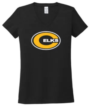 Ladies V Neck Tri-Blend Tee - JHM24